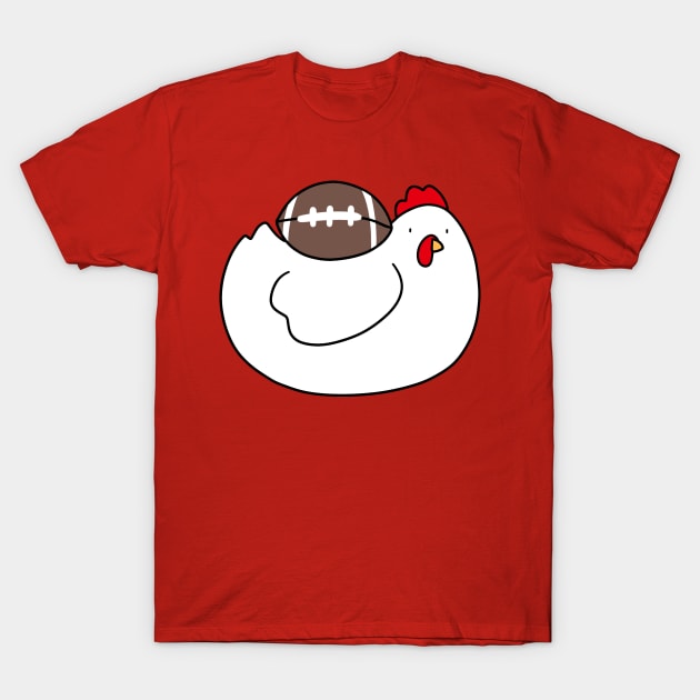 Chicken with a Football T-Shirt by saradaboru